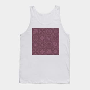 Lilac Talavera Tile Pattern by Akbaly Tank Top